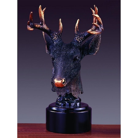 Dwellingdesigns Deer Head Sculpture - 7.5 x 11.5 in. DW3077298